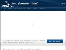 Tablet Screenshot of lakechamplainunited.com